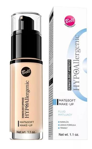 Bell Base Maquillaje Matificante Mat&Soft HYPO 03 Sunny Beige 30 ml
