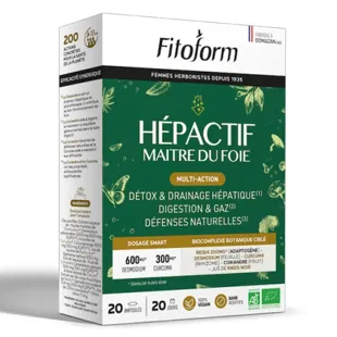 Fitoform Hepactif Bio Aiuta Fegato e Digestione 20 fialette