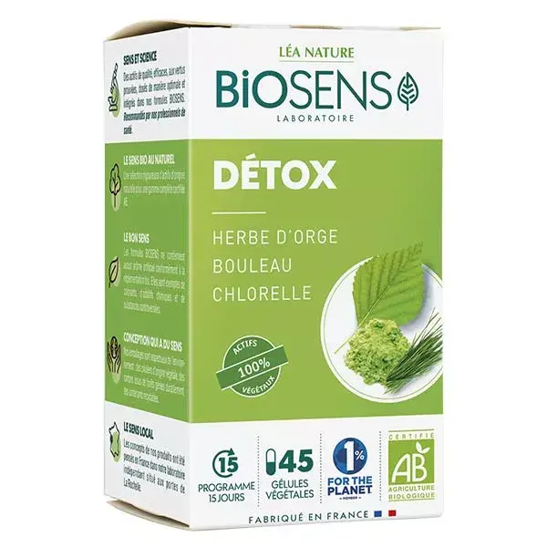 Biosens Détox Bio 45 gélules végétales