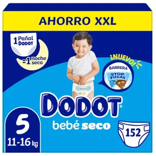 Dodot Baby Dry Diapers Box XXL T5 (11-16 kg) 152 units