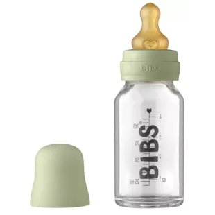 Bibs Biberón Cristal Flujo Lento Sage 110 ml
