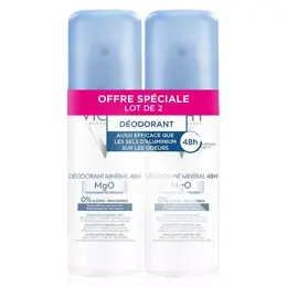 Vichy Déodorant Minéral 48h Spray Lot de 2 x 125ml