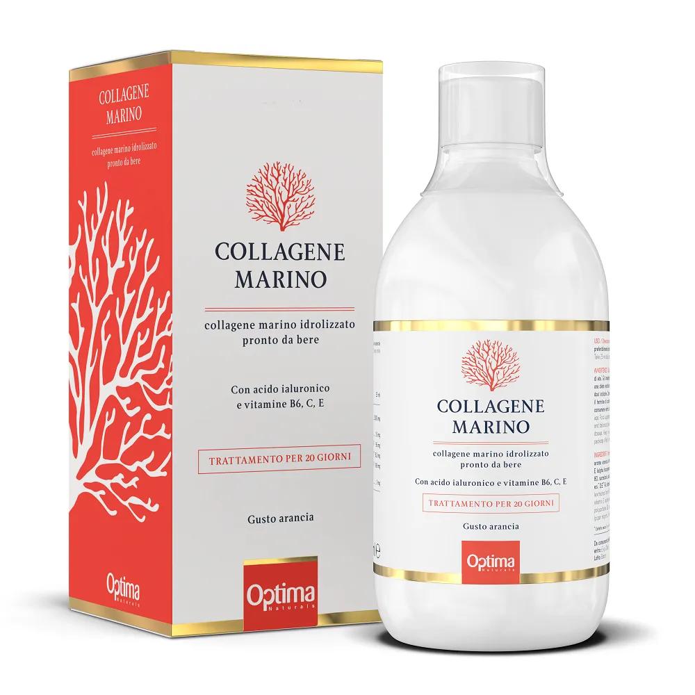 Optima Collagene Marino Liquido Integratore Benessere Pelle Unghie e Capelli 500 ml