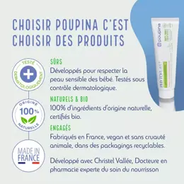 Poupina Soins Bébé Phytoplast Pâte à l'Eau Anti Rougeurs du Siège Bio 65g