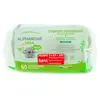 Alphanova Bébé Vegan Lingettes Nettoyantes Lot de 3 x 60 unités