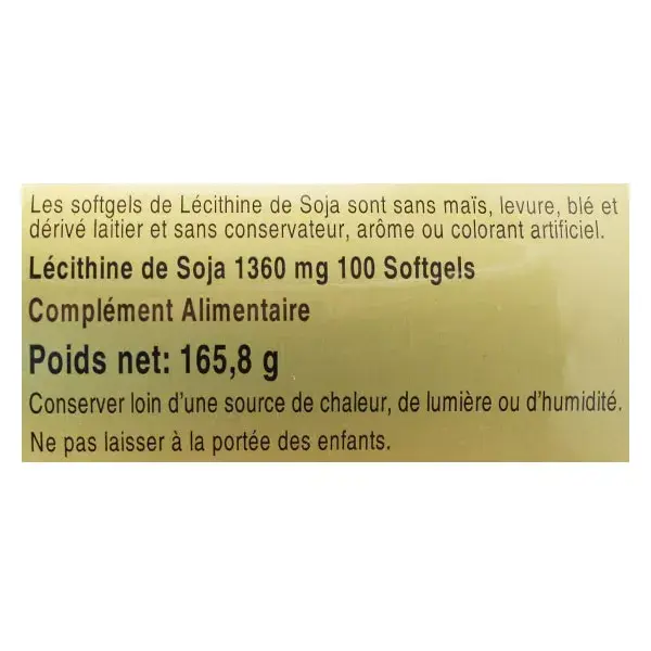 Solgar Lécithine 1360mg 100 gélules