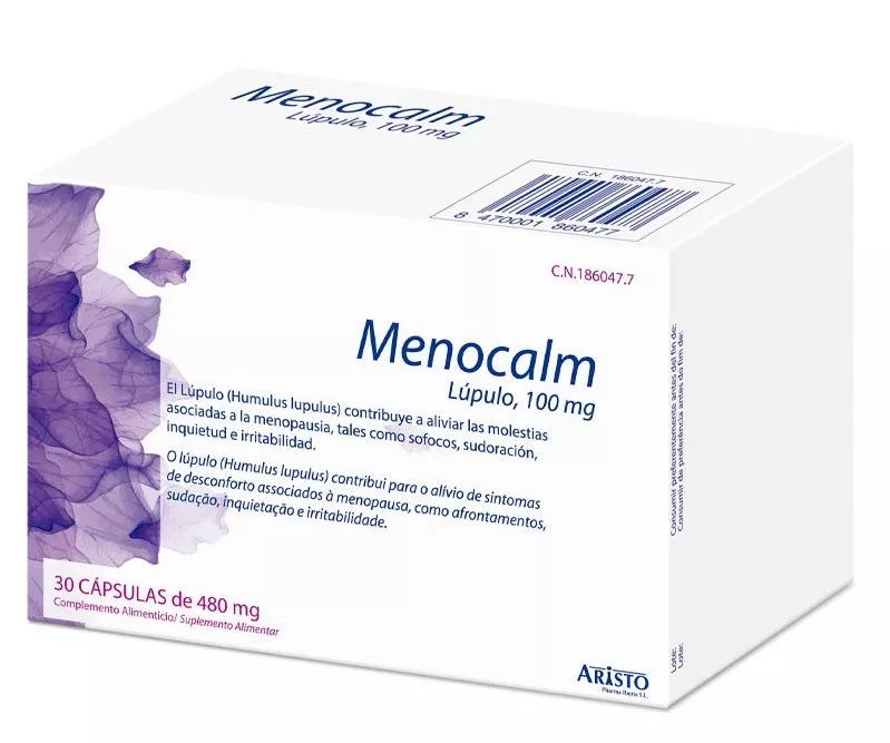 Aristo Pharma Menocalm Lúpulo 100 mg 30 Cápsulas de 480 mg