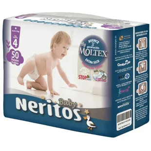 Neritos by Moltex Diapers Size 4 (9-15 Kg) 50 units