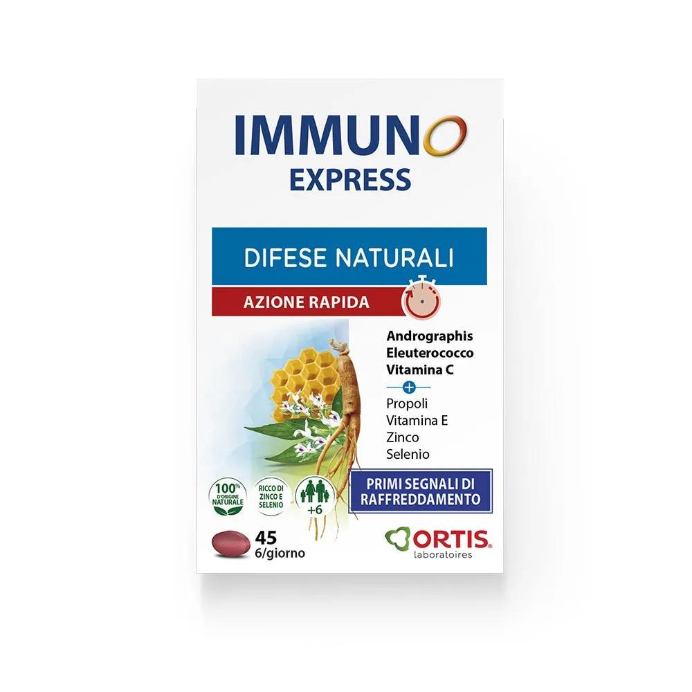 Immuno Express Difese Naturali Integratore per i Primi Segnali di Raffreddamento 45 Compresse