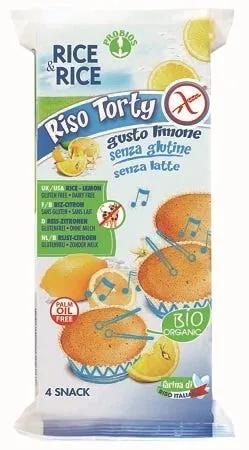 Rice&Rice Riso Torty Al Limone Merendine Biologiche 4x45 g