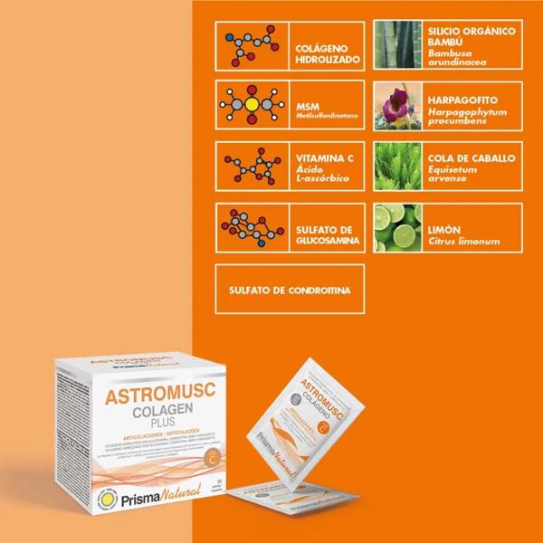 Prisma Natural Astromusc Collagen Plus 20 Envelopes