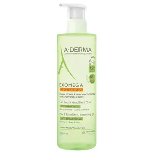 A-Derma Exomega Gel Lavant Emollient Corps et Cheveux 500 ml