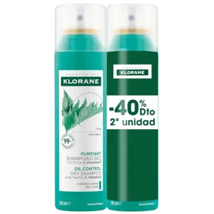 Klorane Trockenshampoo Nesselspray 2x150 ml