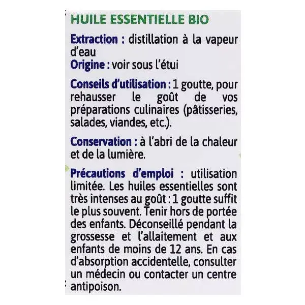 Ladrome oil essential organic Basil exotic 10ml