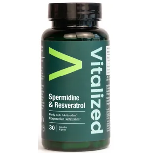 Vitalized Spermidine and Resveratrol 30 Capsules
