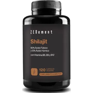 Zenement Shilajit with Vit. B6, B9 and B12 120 Vegan Capsules