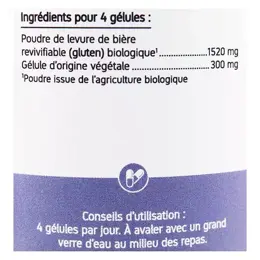 Nat & Form Écoresponsable Levure de Bière Revivifiable Bio 200 gélules végétales