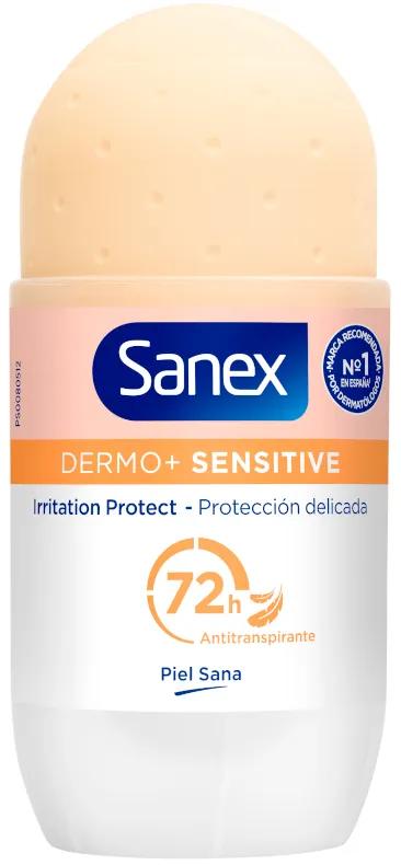 Déodorant Sanex Dermo+ Sensitive 72H Anti-Transpirant Roll-On 50 ml