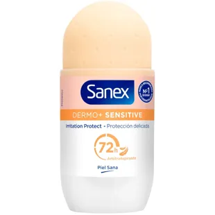 Sanex Desodorante Dermo+ Sensitive 72H Antitranspirante Roll-On 50 ml