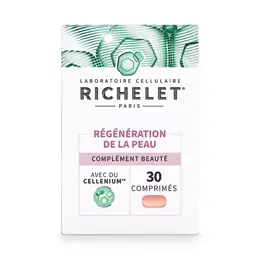 RICHELET Régénération de la Peau Complément Alimentaire, 30 Comprimés