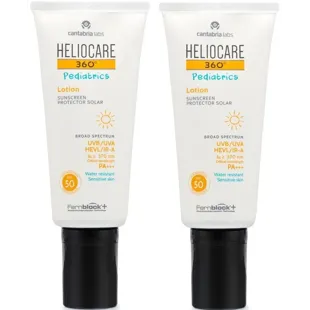 Heliocare 360 Pediatrics Loção FPS50 2x200 ml