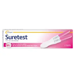 Suretest Test de Grossesse Boîte de 2