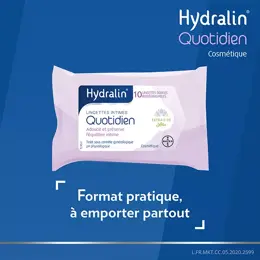 Hydralin Quotidien Lingettes Intimes 10 unités