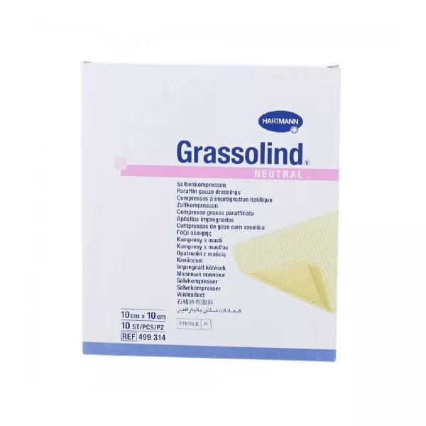 Hartmann Grassolind Cerotto 10cm x 10cm 10 unità