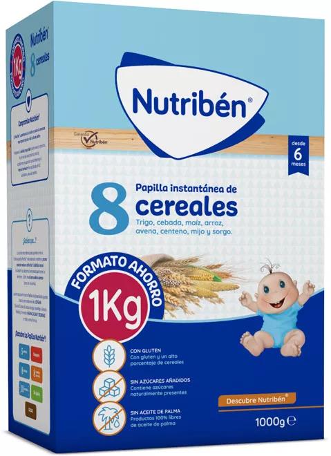 Nutribén Papas 8 Cereais +6m 1000 gr Formato Poupança