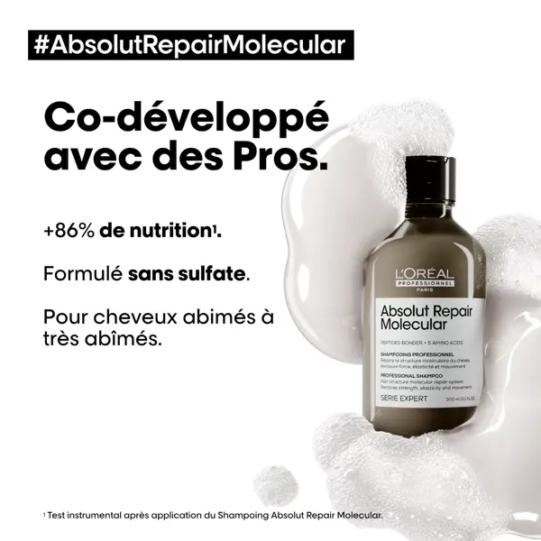 L'Oréal Professionnel Serie Expert Absolut Repair Molecular Shampoing 300 ml