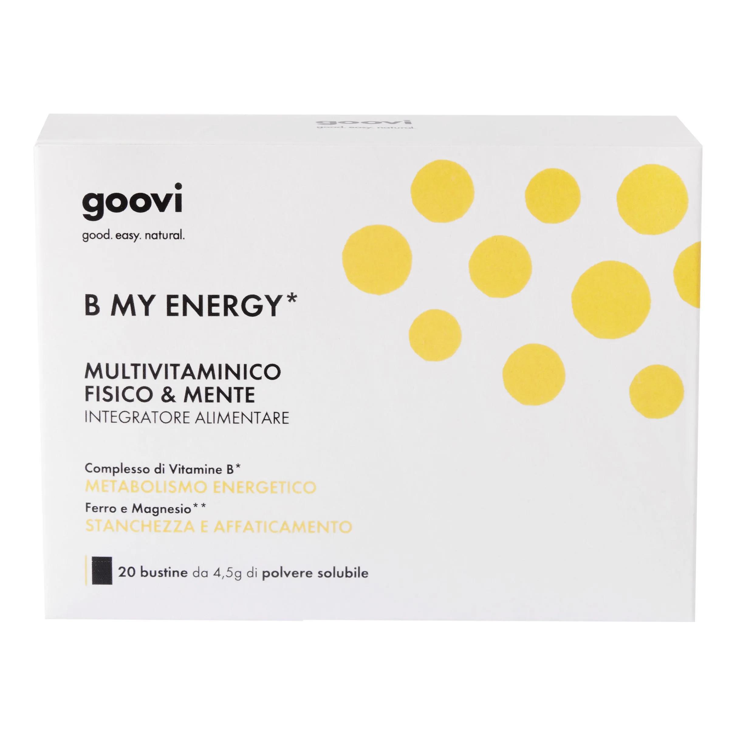 Goovi B My Energy Integratore Multivitaminico Fisico e Mentale 20 Bustine