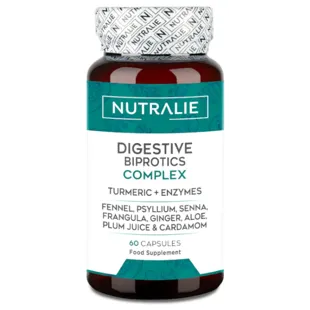 Nutralie Probiotischer Verdauungskomplex Kurkuma + Verdauungsenzyme 60 Kapseln