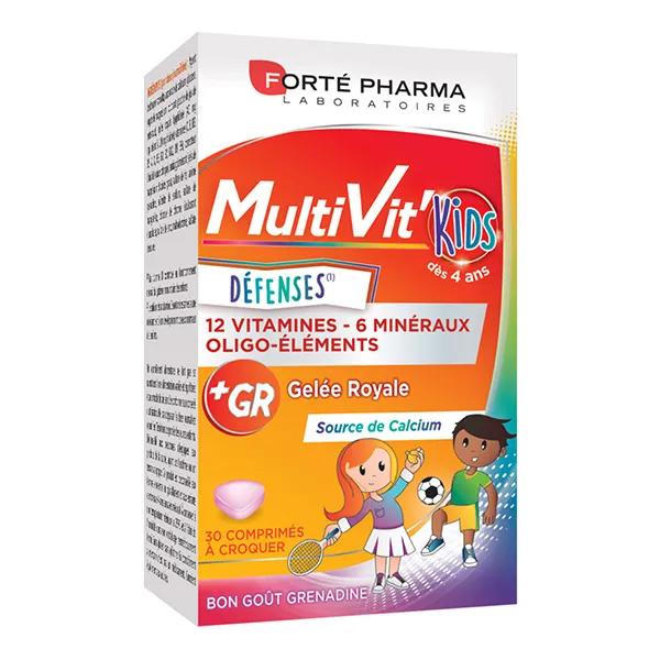 Forté Pharma Multivit' Kids Defensas 30 comprimidos masticables