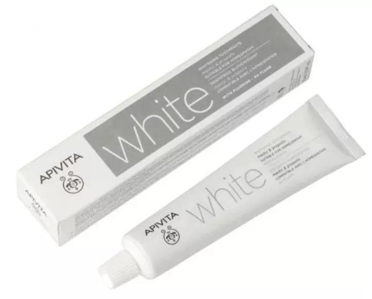 Apivita Creme de dentes White com Mastica e Propóleo com Fluor 75ml