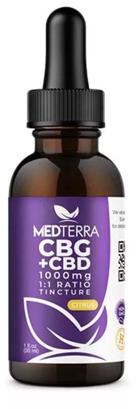 Medterra CBG+CBD Citrus 1000 mg 30 ml