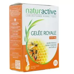 Naturactive Gelée Royale 1500mg Goût Miel 20 sticks fluides