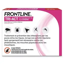 Frontline Tri-Act Chiens XL 40-60kg 6 pipettes