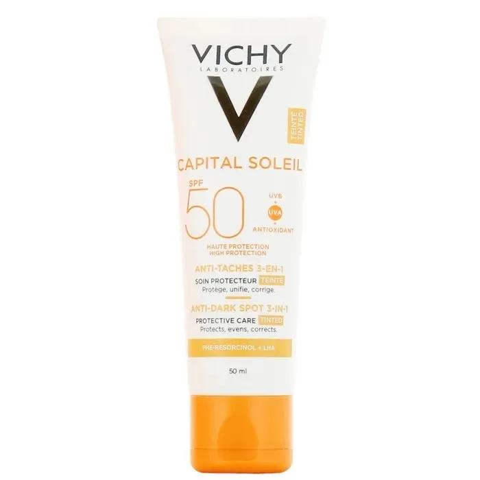 Vichy Capital Soleil Trattamento anti-macchie colorato 3 in 1 SPF 50+ 50 ml