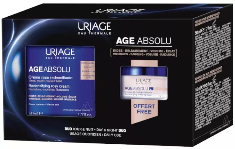 Uriage Age Absolu Roze Crème 50 ml + Nachtmasker 15 ml