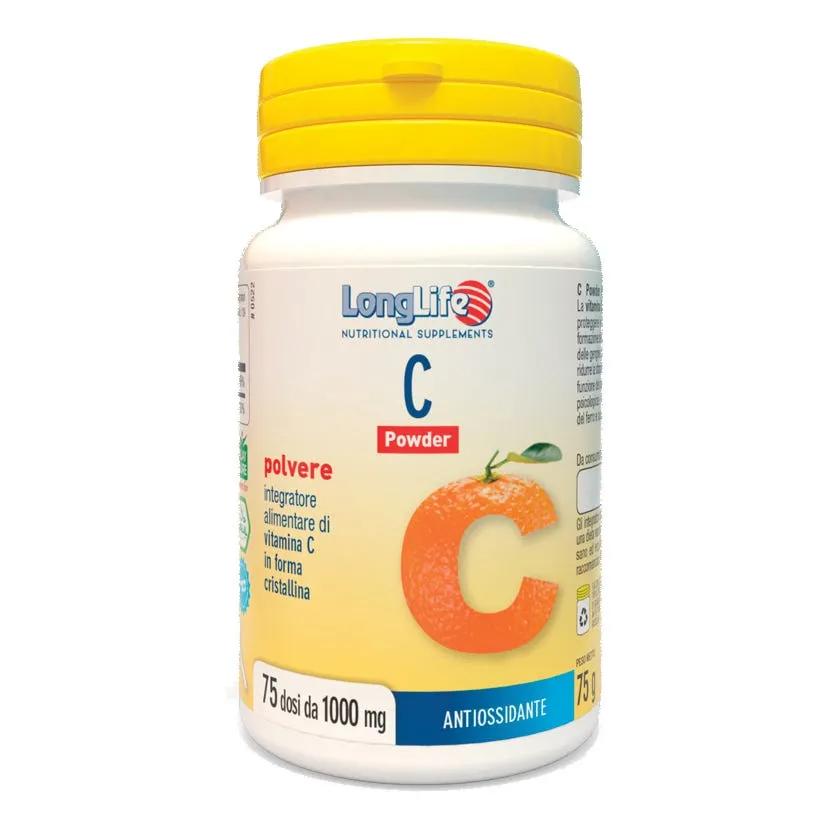 LongLife C Powder Integratore di Vitamina C Polvere 75 g