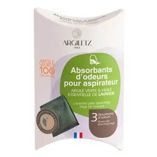 Argiletz Sachetto Assorbente di Odori Aspirapolvere Lavanda 3 bustine