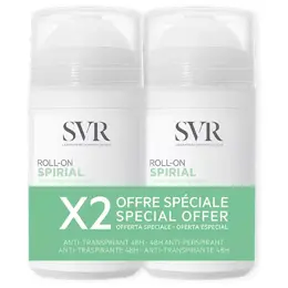 SVR Spirial Roll-On Anti-Transpirant 48h Lot de 2 x 50ml