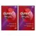 Durex Lot de 40 Préservatifs Feeling Extra - Fins & Extra Lubrifiés - 2x20 pièces