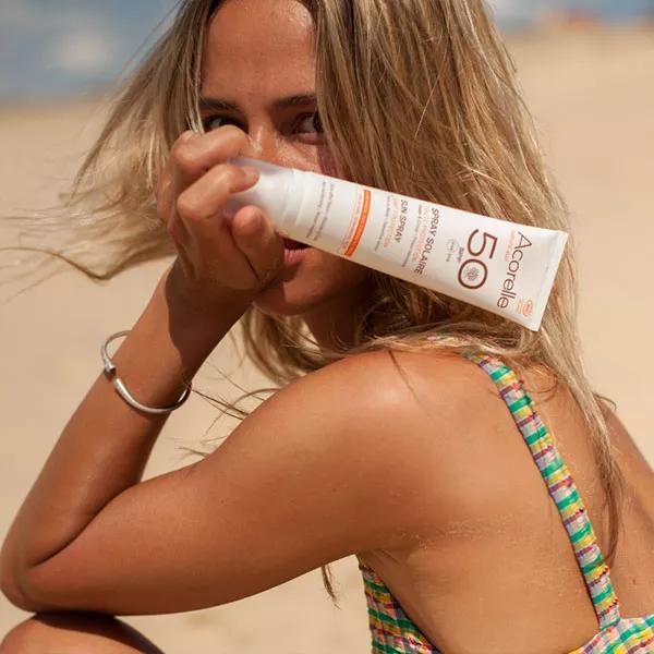 Acorelle Nature Sun Spray Solar Bio Pieles Sensibles y Niños SPF50 100ml