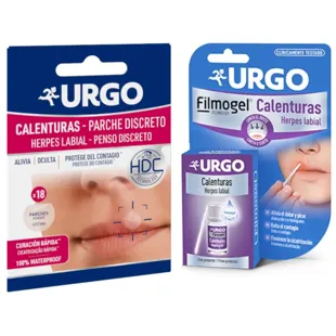 Urgo Cold Sore Patches 18 units + Cold Sore Relief 3 ml