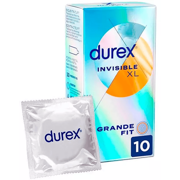Durex onzichtbare condooms XL 10 stuks
