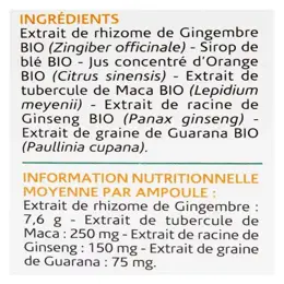 Naturland Stimulant Physique Bio 20 ampoules