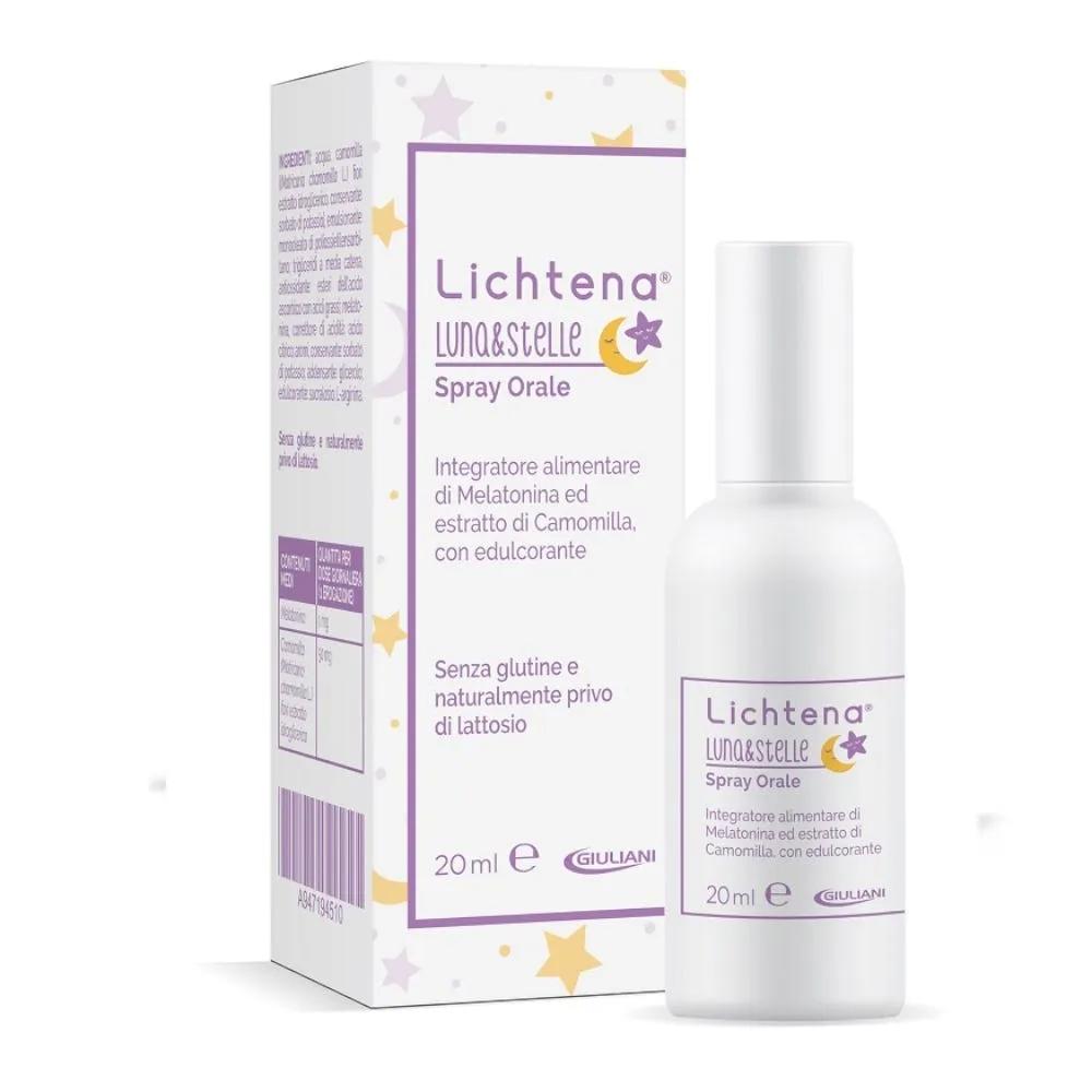 Lichtena Luna&Stelle Integratore Spray per il Sonno e il Benessere Mentale 20 ml