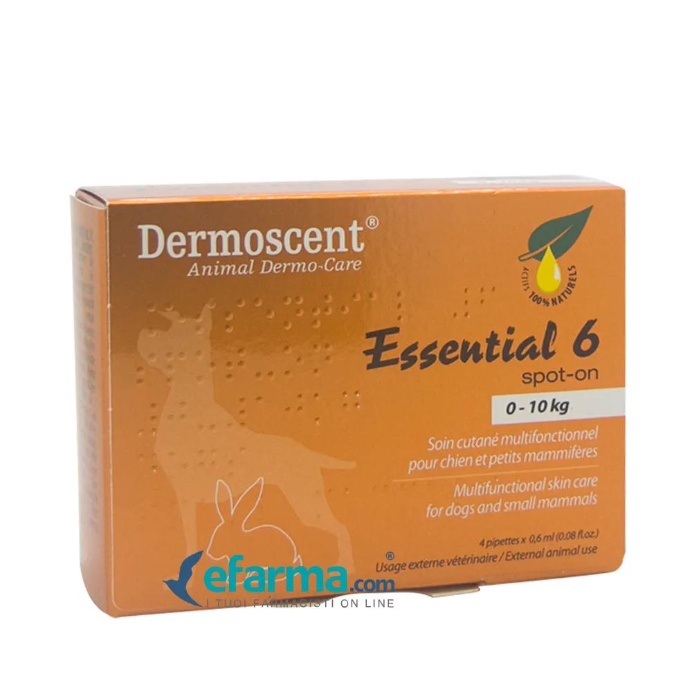 Dermoscent Essential 6 Spot-On Per L'igiene del Cane da 0 a 10 kg 4 Pipette