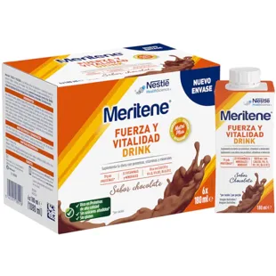 Meritene Kracht- en Vitaliteitsdrank Chocoladesmaak 6x180 ml